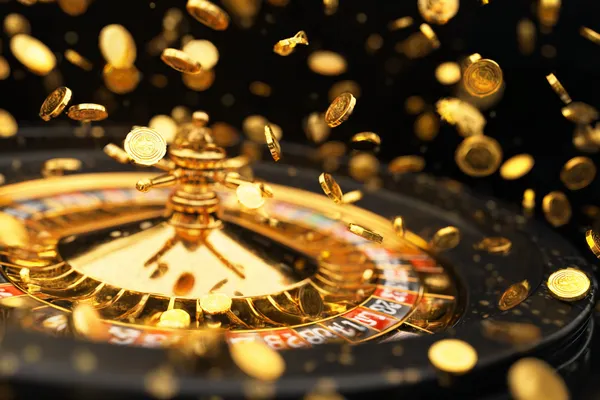 A young woman relaxing with her phone while dynamic casino elements float around her, illustrating the smooth mobile experience offered by the CROWNBF app.